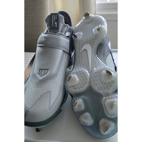 Nike Force Zoom Trout 8 Elite Men\'s Metal‎ Baseball Cleats, Grey, 15 main image 7